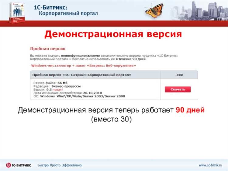 Какие функциональные возможности доступны в демо-версии Bitrix 17.0?